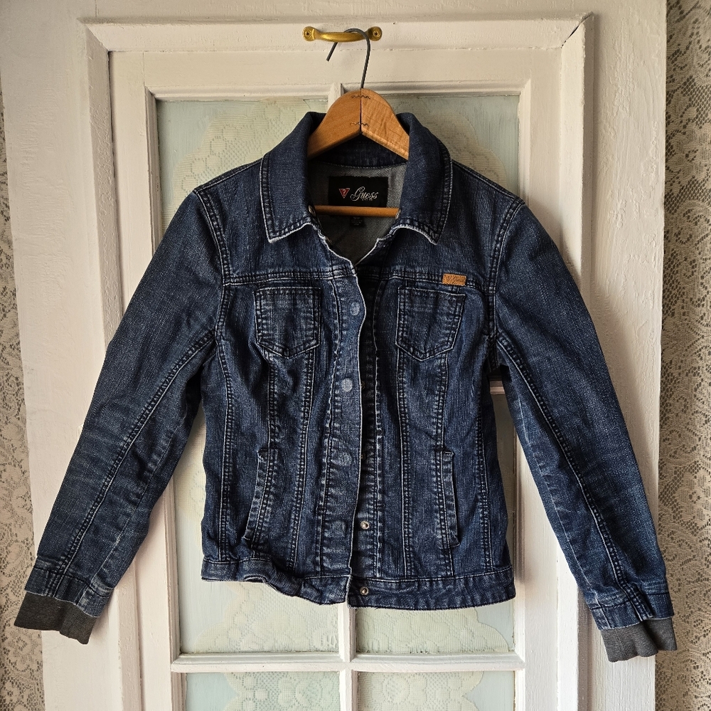 Guess Indigo Denim Jean Jacket – Women’s M
